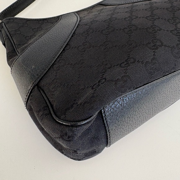 Auth VTG Y2K GUCCI Black Monogram Bag - Picture 5 of 12